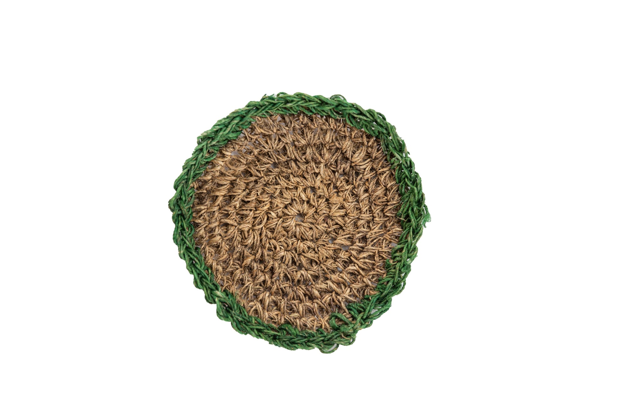 Raw Hemp Handmade Coasters: Sustainable Artisanal Drinkware Protectors Set of 3 coasters for Coffee Tables. Drink Coasters Set for Glass