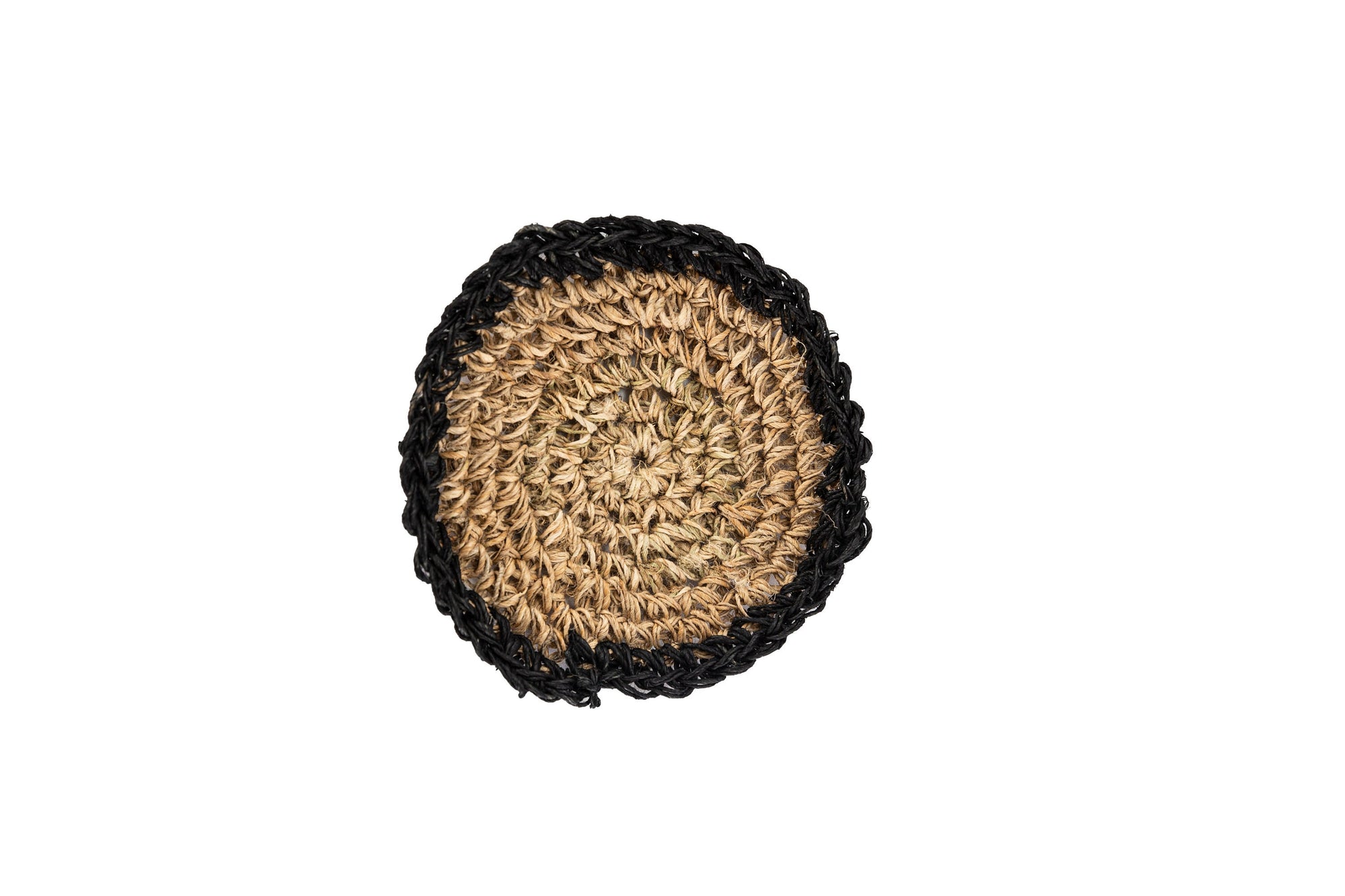 Raw Hemp Handmade Coasters: Sustainable Artisanal Drinkware Protectors Set of 3 coasters for Coffee Tables. Drink Coasters Set for Glass