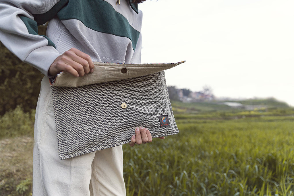Handmade Hemp Laptop Sleeve Unique 15 inch Laptop Case Laptop Bag For MacBook Sleeve Eco Friendly Laptop Bag For Work Bag Fathers Day Gift