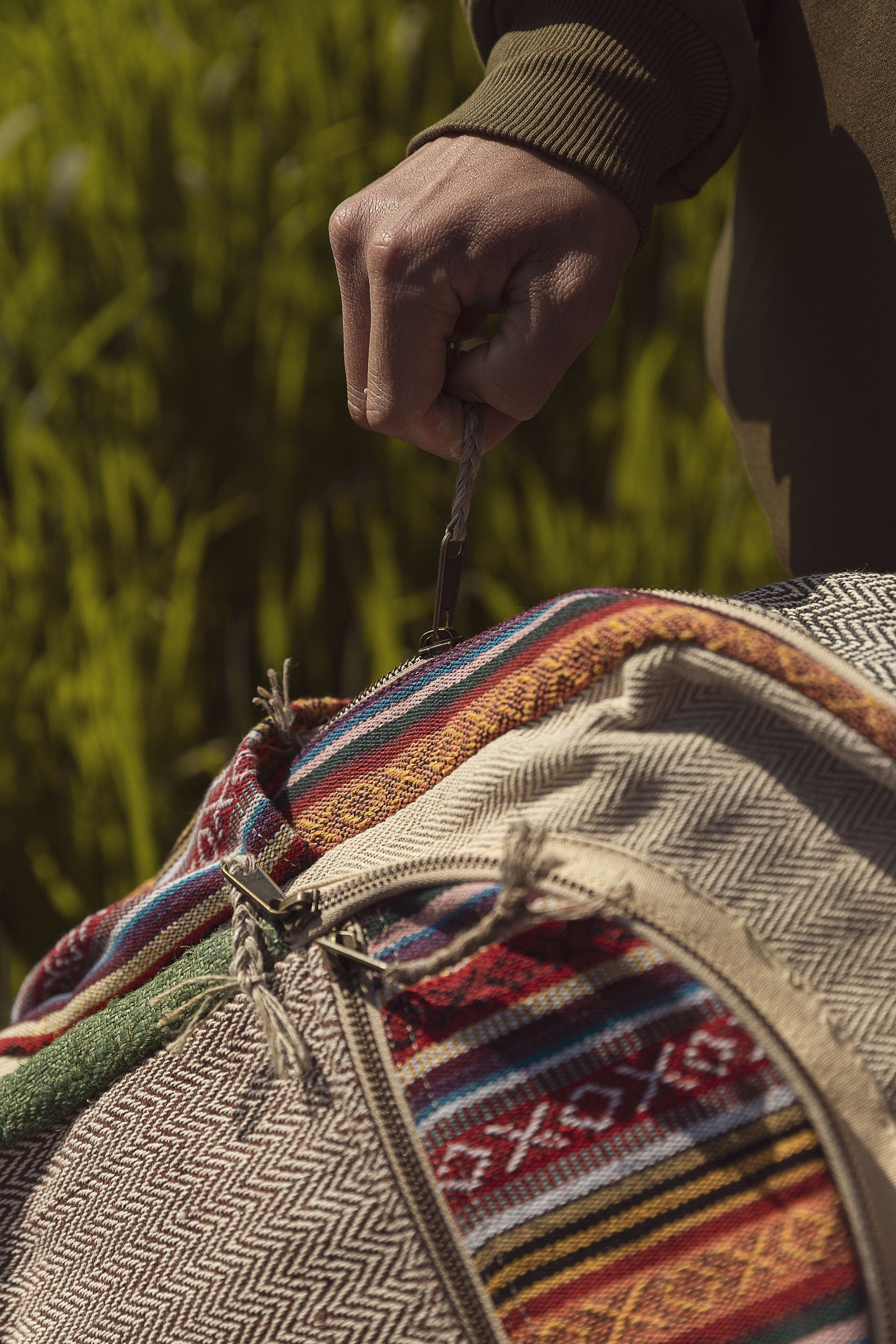 LARGE Himalayan Hemp Backpack with LAPTOP POCKET Nepal Fair Trade Hiking Boho Bag Hippi Backpack Christmas Gift Birthday Gift Cute Backpacks