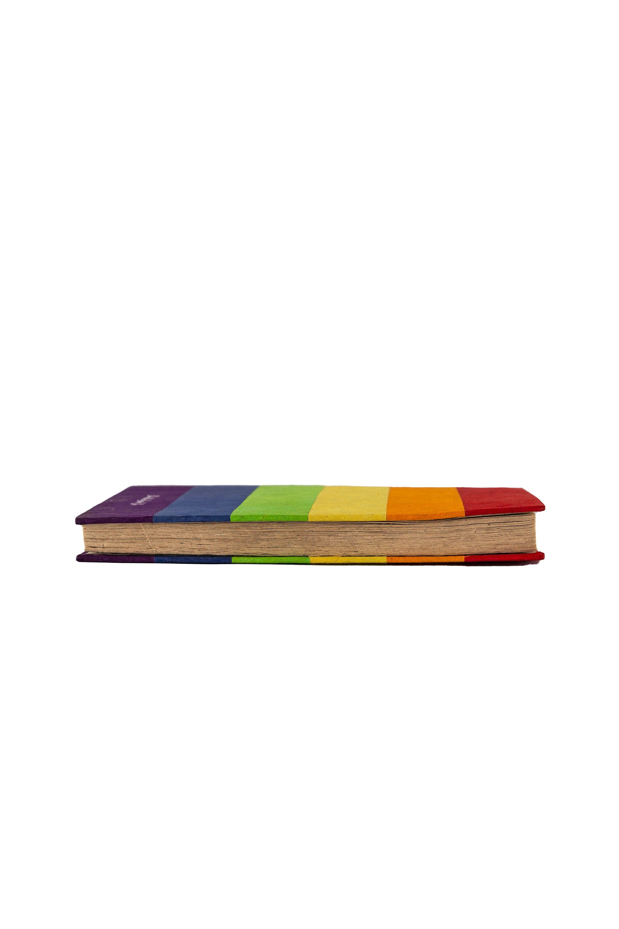 PRIDE Notebook With Hand Pressed Paper, Lokta Paper Notebook, Journal with Plain Paper, Blank Notebook, Travel Journal Dairy Sketchbook LGBT