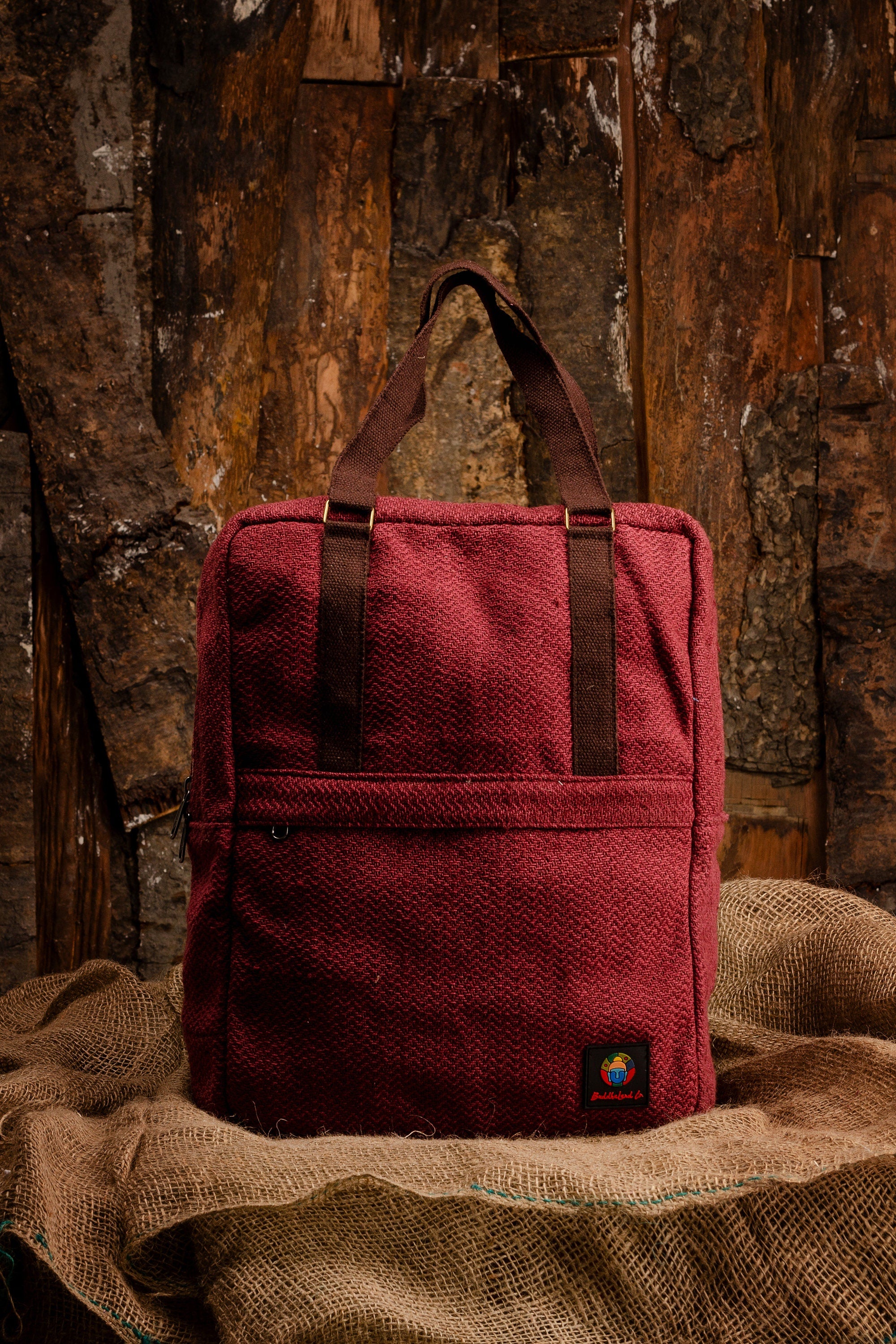 Handmade Hemp Large Backpack For Travel Backpack For Festival Backpack Hippie Backpack Eco Friendly Laptop Bag For Adult Minimalistic Bag