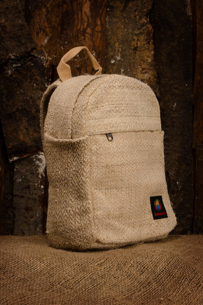 Small Handmade Hemp Backpack , Minimalistic Bag , Festival Backpack , Eco Friendly , Hippie Backpack , Mini Travel Backpack