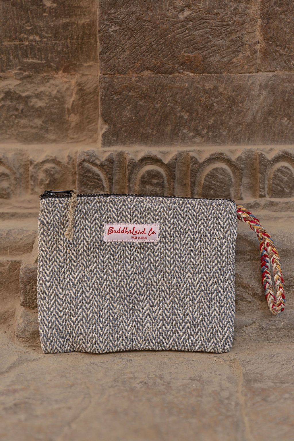 Handmade Square Hemp Pouch For Cosmetic Pouch For Jewellery Pencil Pouch Zipper Pouch Wallet Small Makeup Bag Travel Cosmetic Bag