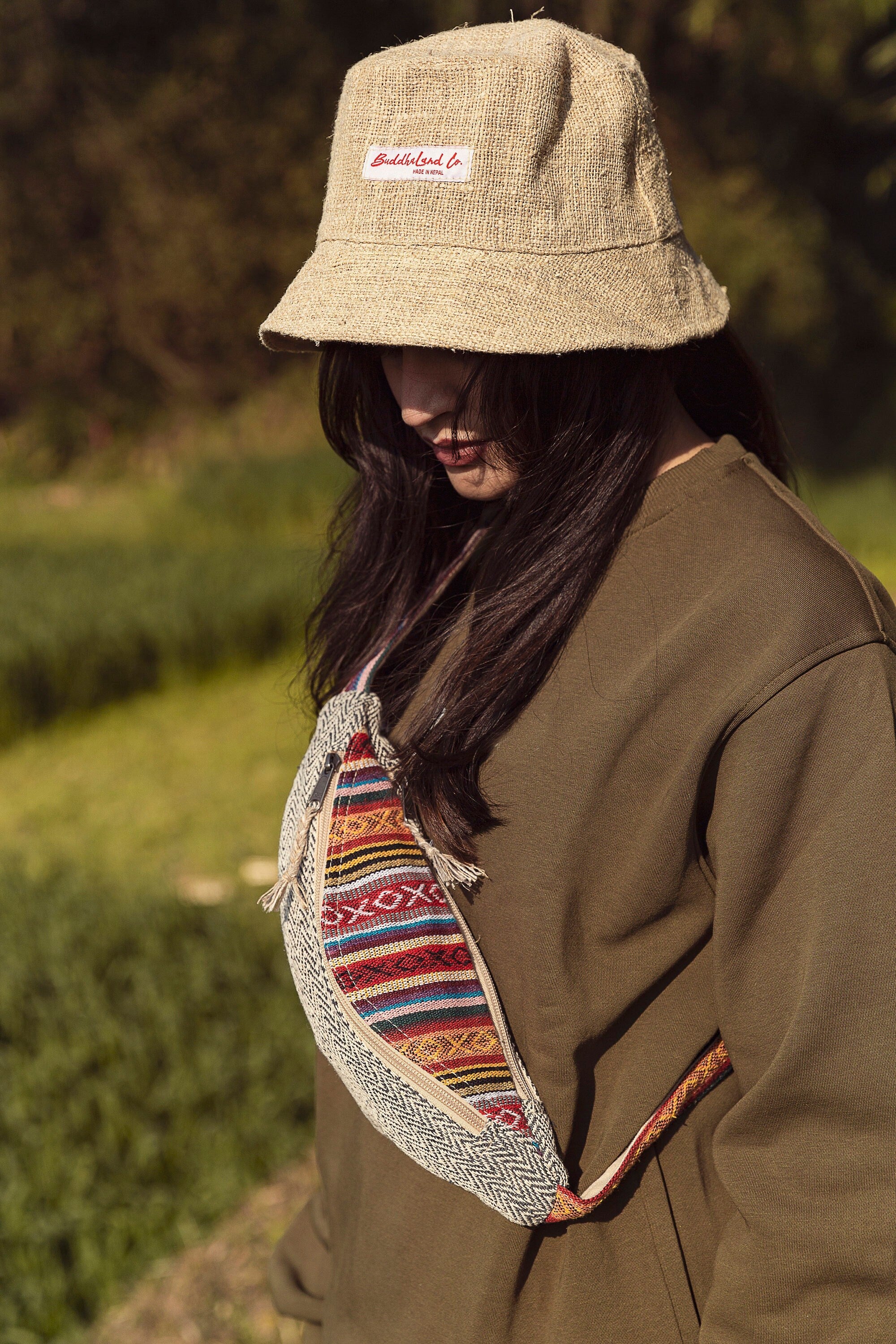 Handmade Hemp Crossbody Bag , Adjustable Waist Bag , Festival Hip Bag , Boho Fanny Pack For Travel , Hemp Bum Bag , Shoulder Bag , Belt Bag