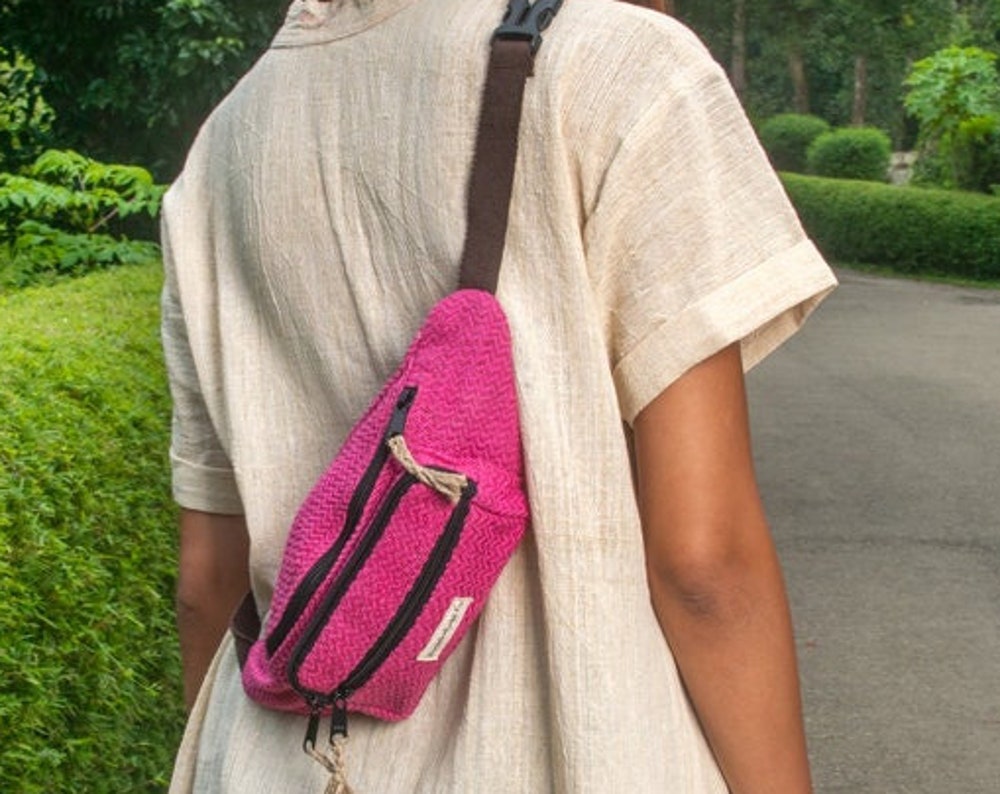 Handmade Hemp Crossbody Bag